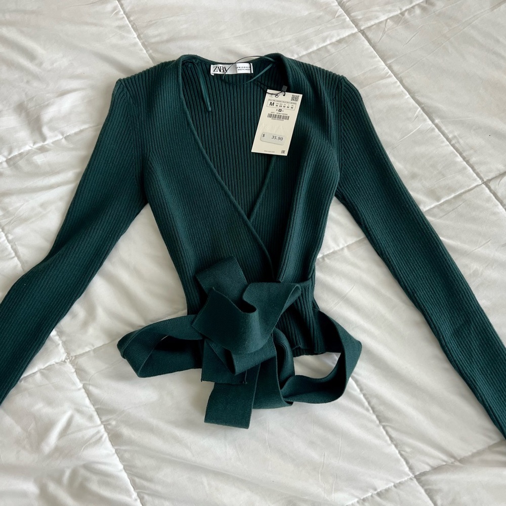 Zara crop long sleeve